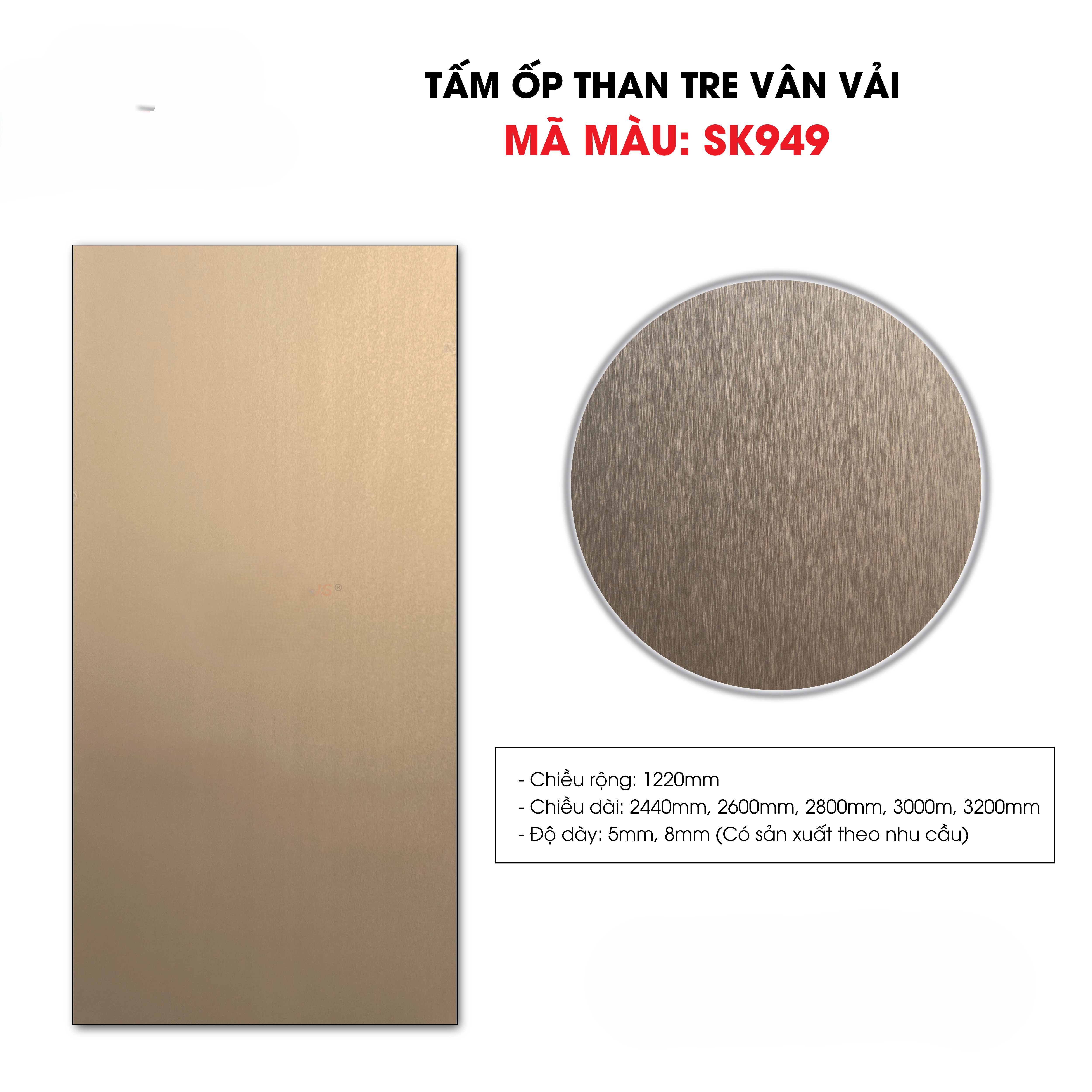 Tấm ốp sợi than tre SK VÂN VẢI 5mm- 8mm TẠI HCM