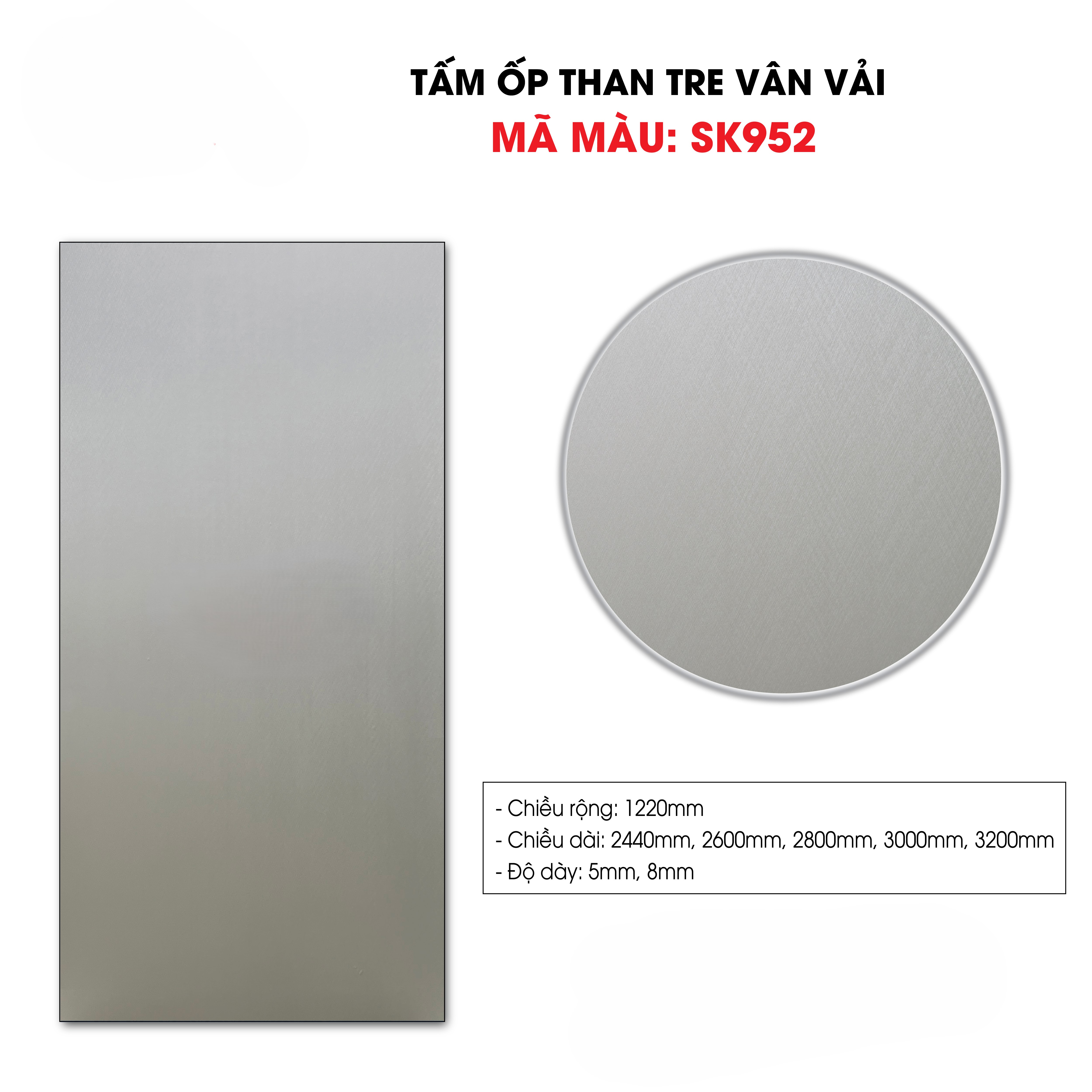 Tấm ốp sợi than tre SK VÂN VẢI 5mm- 8mm TẠI HCM