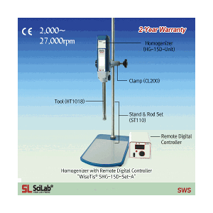 SL.SHG02020 Scilab Máy đồng hóa mini phòng thí nghiệm 10-2500ml