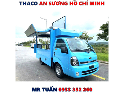 XE TẢI KIA K200 THÙNG BÁN HÀNG LƯU ĐỘNG TẢI 1,490 KG BH2 MỚI NHẤT