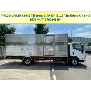 Xe Tải Thaco Linker T2-6.9 Thùng dài 6m3 tải 1,9 Tấn và 3,49 Tấn