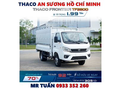 XE TẢI TF 2800 THÙNG MUI BẠT TẢI 1,99 TẤN MỚI NHẤT