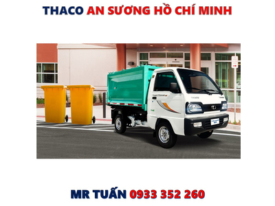 XE TẢI TOWNER 800A CHỞ RÁC TẢI 620 KG MỚI NHẤT