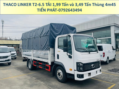 Xe tải Thùng 4m5 Thaco LINKER 2 Tấn và 3.5 Tấn Thaco Linker Mui Bạt Động Cơ Weichai.