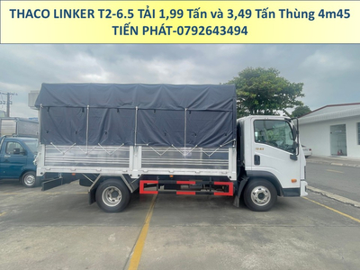 Xe tải Thùng 4m5 Thaco LINKER 2 Tấn và 3.5 Tấn Thaco Linker Mui Bạt Động Cơ Weichai.
