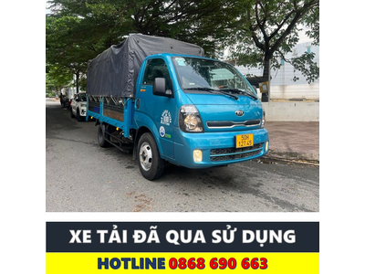 XE TẢI CŨ KIA K250 THÙNG MUI BẠT 5 BỬNG TẢI 2,49 TẤN
