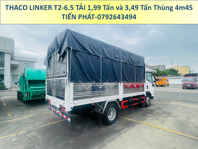 Xe tải Thùng 4m5 Thaco LINKER 2 Tấn và 3.5 Tấn Thaco Linker Mui Bạt Động Cơ Weichai.