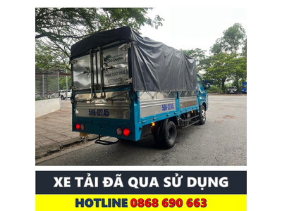 XE TẢI CŨ KIA K250 THÙNG MUI BẠT 5 BỬNG TẢI 2,49 TẤN