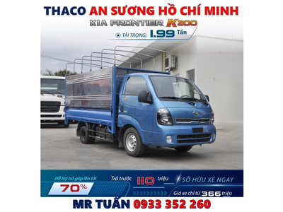 GIÁ XE TẢI KIA K200 MUI BẠT 3 BỬNG TRẢ GÓP MỚI NHẤT