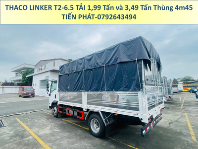 Xe tải Thùng 4m5 Thaco LINKER 2 Tấn và 3.5 Tấn Thaco Linker Mui Bạt Động Cơ Weichai.