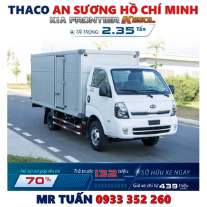 XE TẢI KIA K250L THÙNG KÍN DÀI 4,5 MÉT MỚI NHẤT