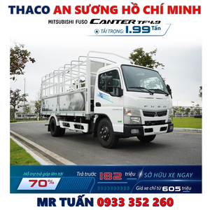 XE TẢI MITSUBISHI NHẬT BẢN 1,9 TẤN THÙNG MUI BẠT MỚI NHẤT