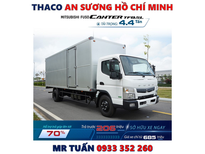 XE TẢI FUSO CANTER TF8.5L THÙNG KÍN TẢI 4,7 TẤN
