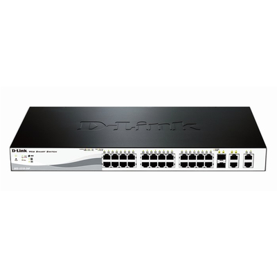 Thiết bị chia mạng Switch D-Link 26-Port PoE 2 Slot SFP (DES-1210-28P)