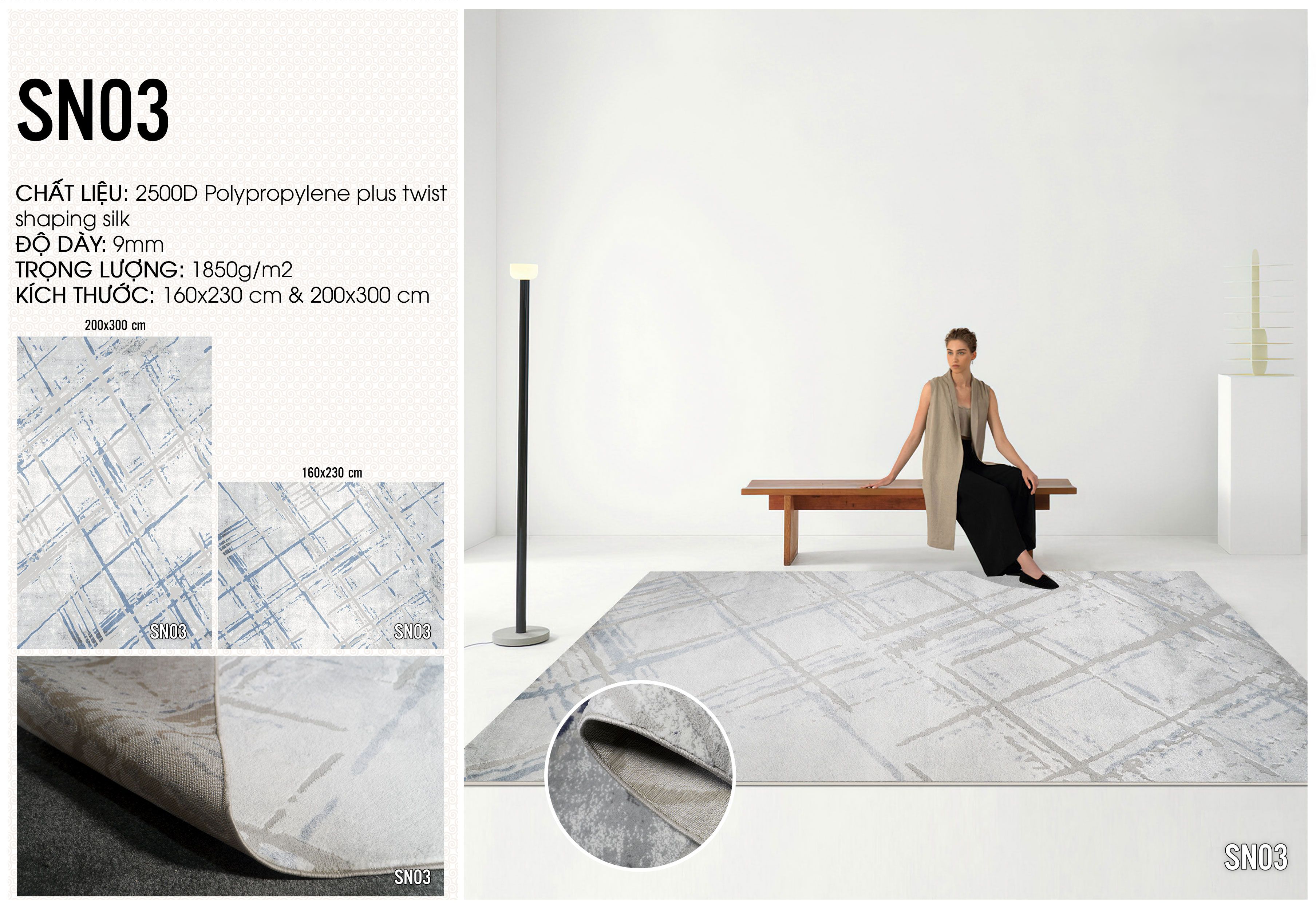 Thảm dệt 3D cao cấp- GO-SN