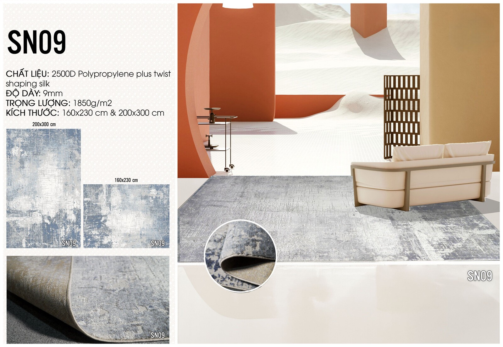 Thảm dệt 3D cao cấp- GO-SN