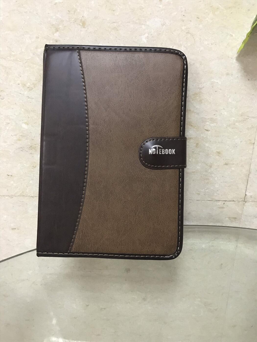 Sổ bìa da A5 khuy bấm -6748
