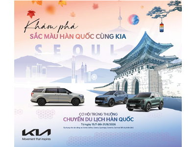 Sở hữu SUV Kia, khám phá Hàn Quốc: Nhận voucher du lịch tổng trị giá lên đến 800 triệu đồng