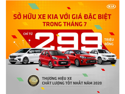 Sở Hữu Xe Kia Với Giá Đặc Biệt Trong Tháng 7, Chỉ Từ 299 Triệu Đồng