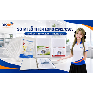 Sơ mi lỗ Thiên Long các loại CS02/CS03/dày đẹp