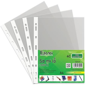 Sơ Mi Lỗ Eras A4 – Túi Đựng Hồ Sơ Trong Suốt, Tiện Lưu Trữ Tài Liệu