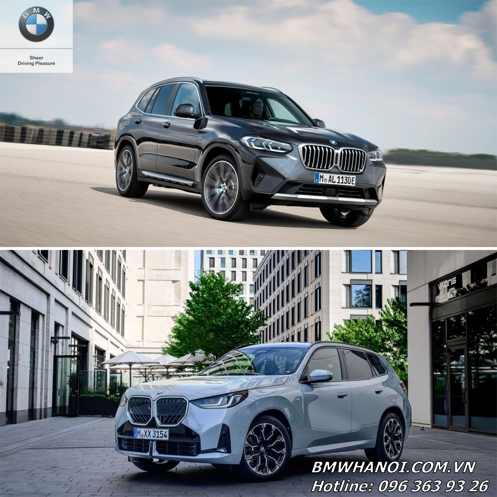 So sánh BMW X3 2025 và BMW X3 2024