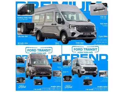 So Sánh Các Thông Số Kỹ Thuật, Điểm Khác Nhau Giữa Các Phiên Bản Ford Transit 2024