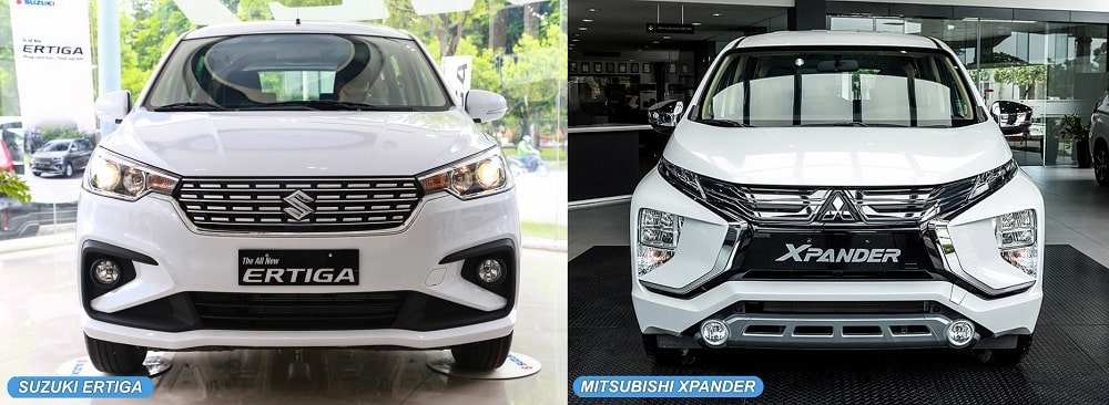 So sánh đầu xe Mitsubishi Xpander và Suzuki Ertiga-min