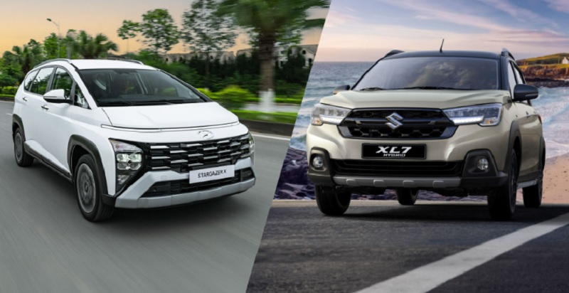 Hyundai Stargazer X so sánh với Suzuki XL7 Hybrid