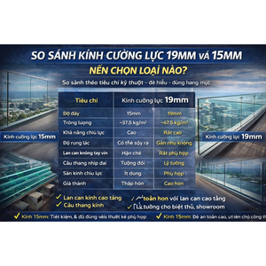 💎 SO SÁNH KÍNH CƯỜNG LỰC 19MM VÀ 15MM – NÊN CHỌN LOẠI NÀO?