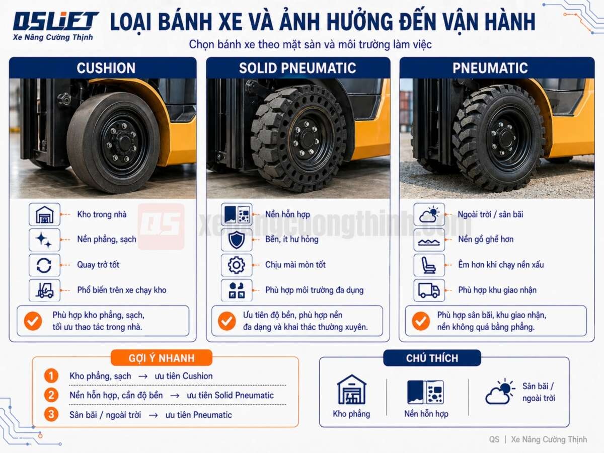 So Sánh Loại Lốp Sử Dụng