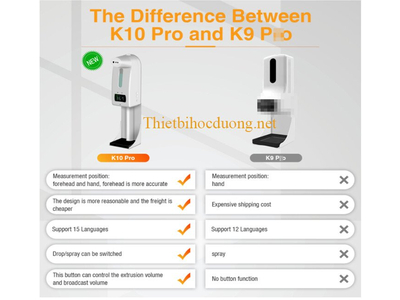Máy đo thân nhiệt K10 Pro rửa tay khử khuẩn cho nhân viên cơ quan, văn phòng công ty