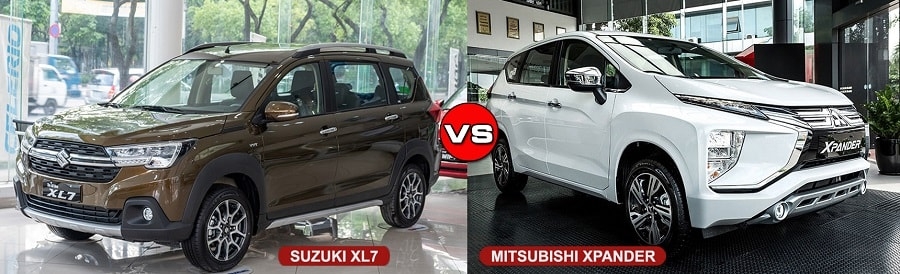 So sánh ngoại thất xe Mitsubishi Xpander và Suzuki XL7
