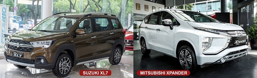 So sánh ngoại thất xe Xpander và Suzuki XL7