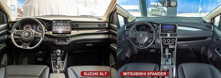 So sánh nội thất xe Suzuki XL7 và Mitsubishi Xpander
