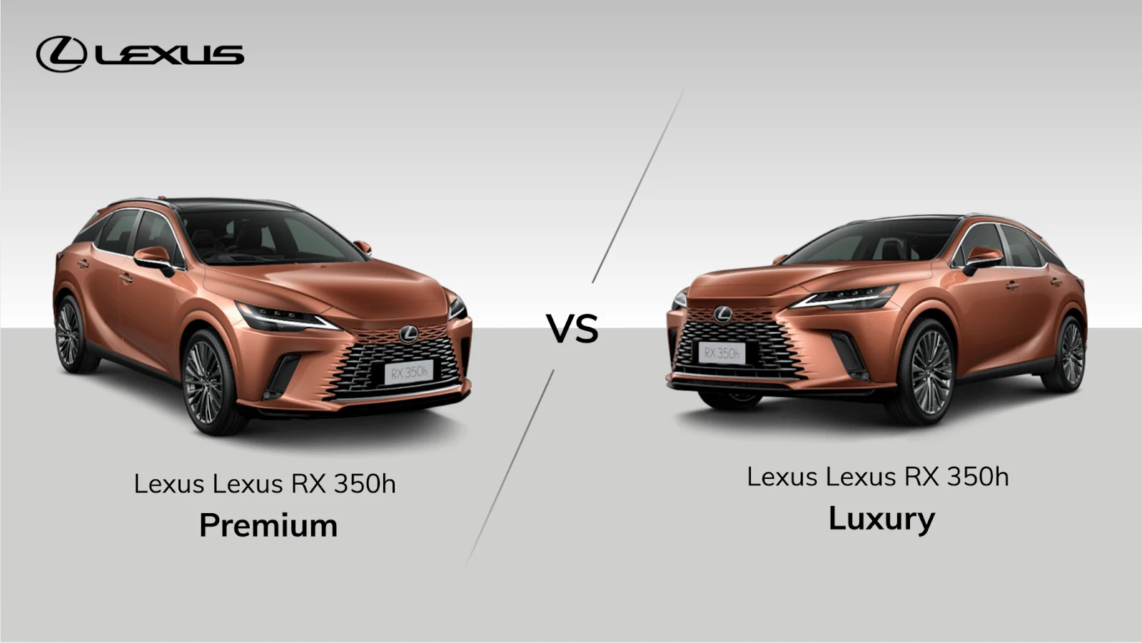so sánh 2 phiên bản Lexus 350h Premium và Luxury