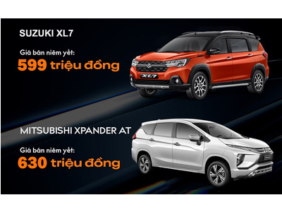 So sánh Suzuki XL7 và Mitsubishi Xpander: MPV 7 chỗ giá Rẻ