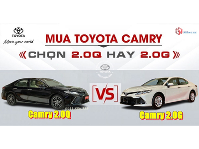 So sánh Toyota Camry 2.0G và 2.0Q 2023 chi tiết: Giá bán, thông số, trang bị, động cơ