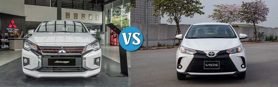 Lựa Chọn Toyota Vios E CVT hay Mitsubishi Attrage CVT Premium