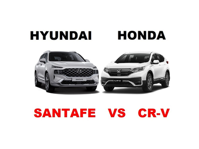 So Sánh Xe Hyundai Santa Fe 2021 Với Honda CR-V