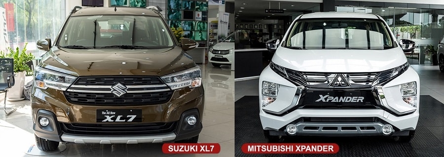 So sánh xe Mitsubishi Xpander và Suzuki XL7 ngoại thất