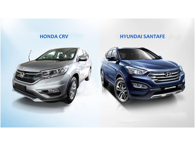 So sánh xe Santafe và CR-V