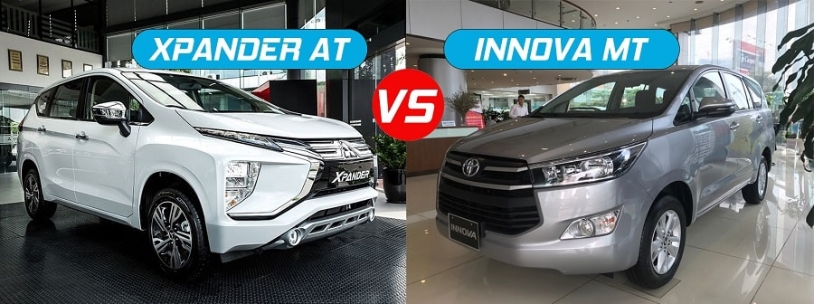 So sánh xe Toyota innova E và Mitsubishi Xpander AT