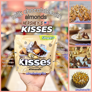 Socola Hershey’s Kisses Milk Chocolate with Almonds Share 300 gr 🇺🇸 - Socola Sữa Hạnh Nhân