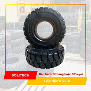 Vỏ xe nâng Solitech size 18x7-8