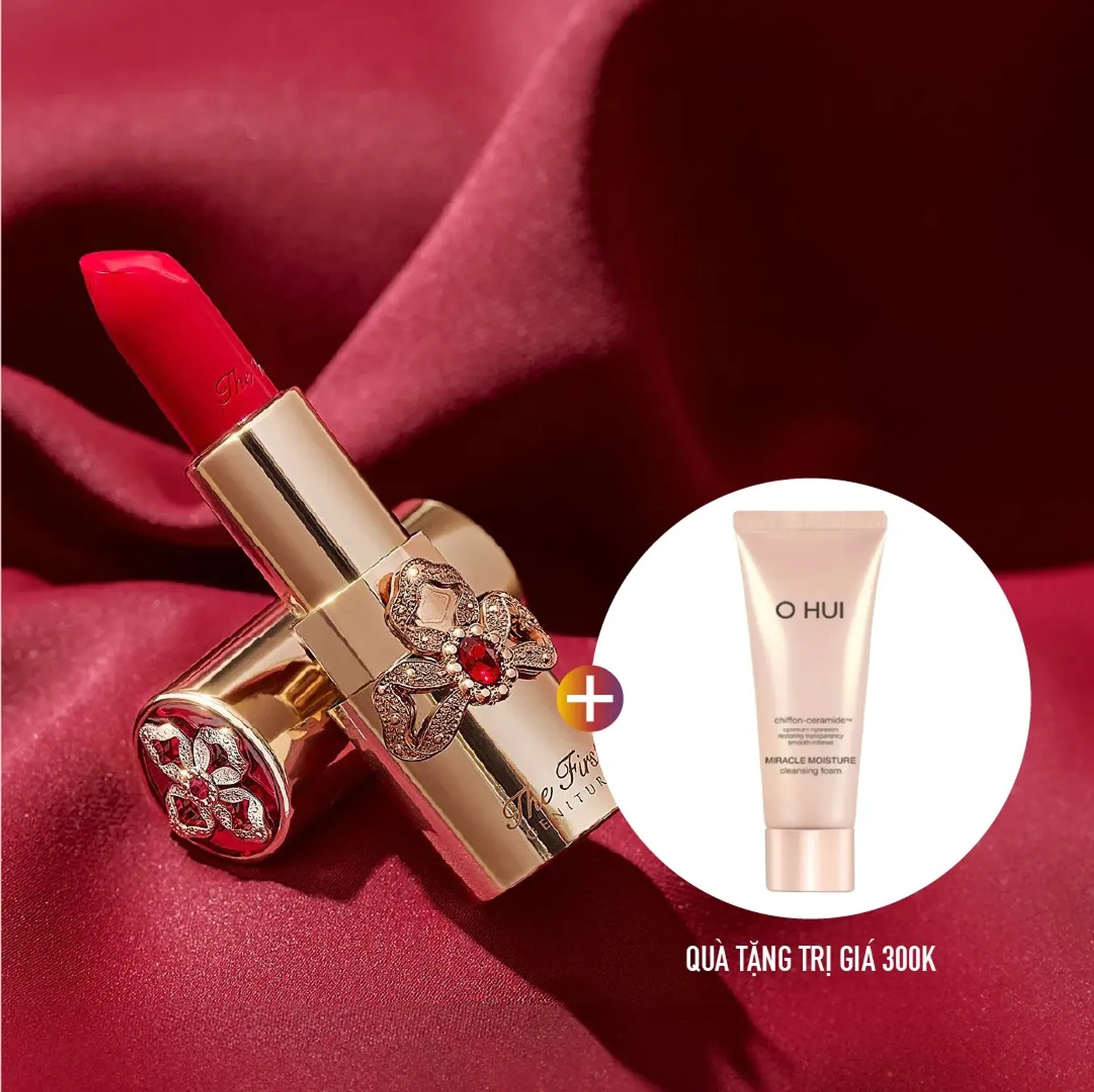 Son Lì Dưỡng Ẩm Ngăn Lão Hóa Ohui The First Geniture Lipstick 3.8g