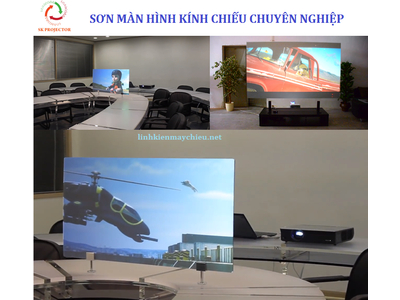Sơn màn kính chiếu hai mặt