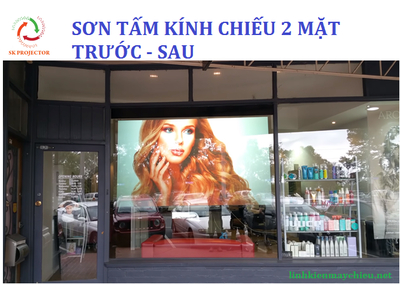 sơn mặt kính chiếu hai mặt trước và sau