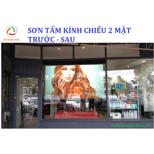 sơn mặt kính chiếu hai mặt trước và sau