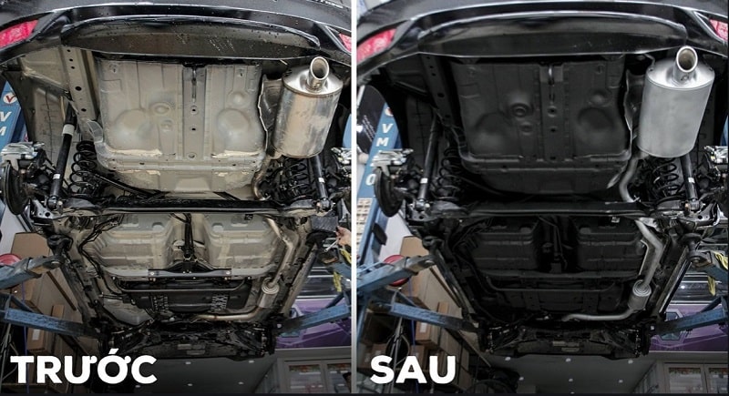 Sơn phủ gầm xe ô tô giúp chống rỉ sét